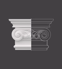 Capitel Ionic de Coloană Pilastru