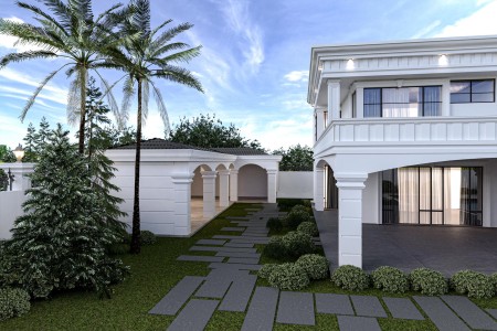 Neoklasik Villa Dış Cephe Tasarımında Poliüretan Sütun ve Söve Estetiği
