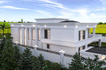 Neoklasik Villa Tasarımında Poliüretan Cephe Süslemeleri