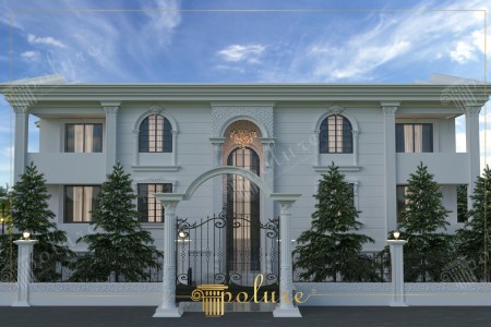 Neoklasik Mimari ile Şekillenen Lüks Villa Dış Cephe Tasarımı