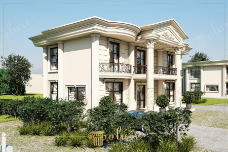 Neoklasik Villa Dış Cephe Tasarımında Poliüretan Sütun ve Söve Estetiği