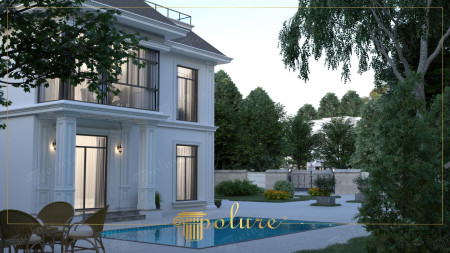 Havuz Başında Neoklasik Estetik: Pilaster Sütun ve Pencere Söveleri
