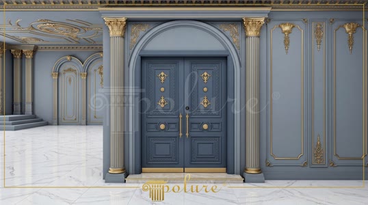 Poliüretan Pilaster Sütunlu Klasik Kapı ve Duvar Dekorasyonu
