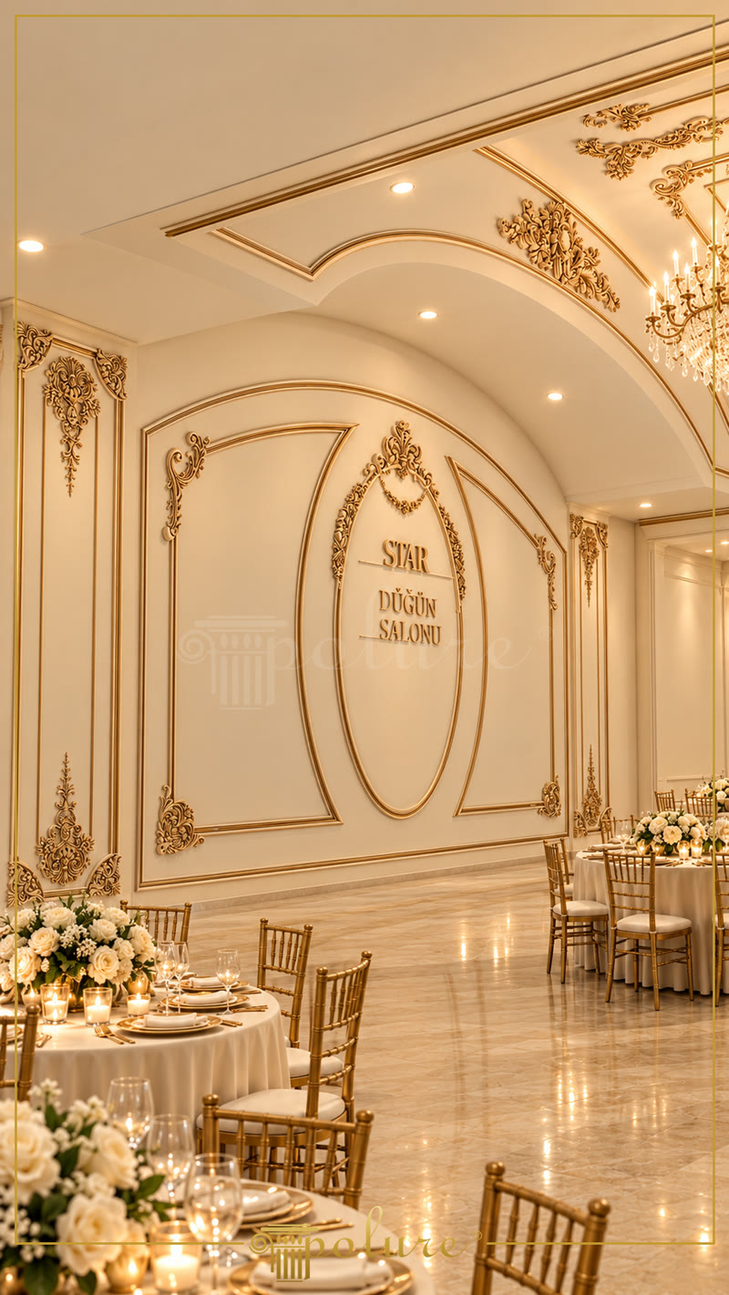 Poliuretan pentru Panouri Decorative în Sala de Nuntă