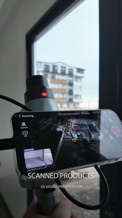 Ecranul conectat afișează datele colectate lângă tâmplăria exterioară