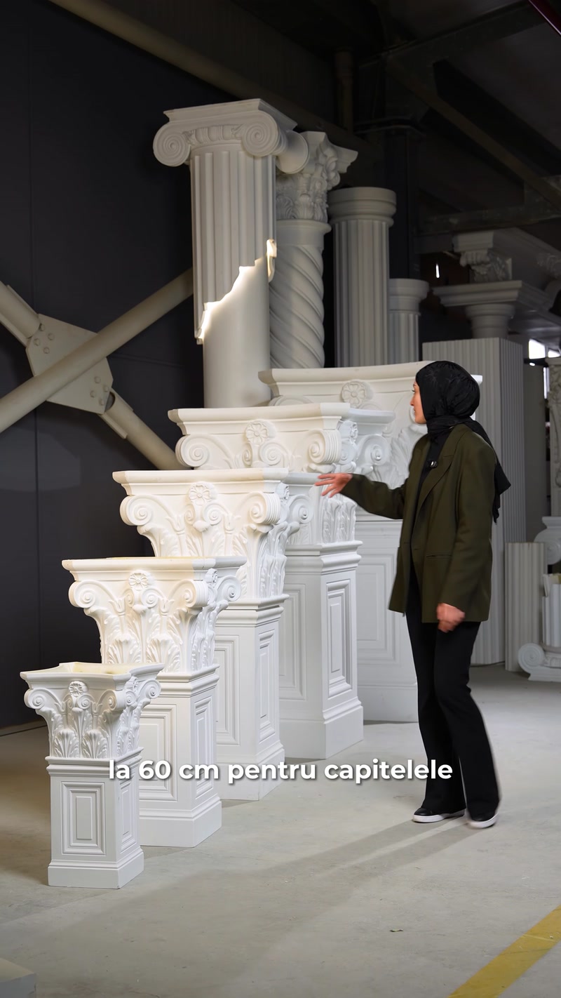 Capiteluri de coloane Polure în dimensiuni variate pentru proiecte spectaculoase