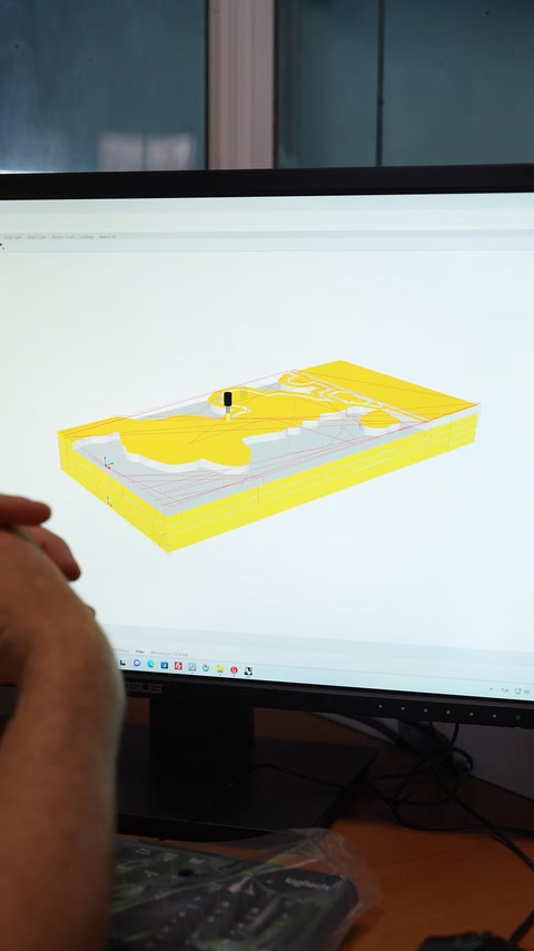 Randare 3D pe ecran a unui element arhitectural pentru consultanță tehnică