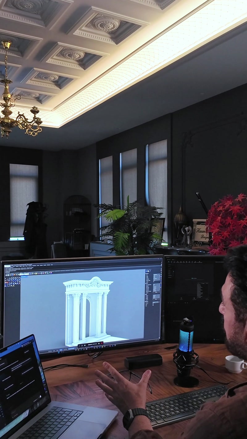 De la desenul 3D la inteligența artificială: portalul unei săli de nunți