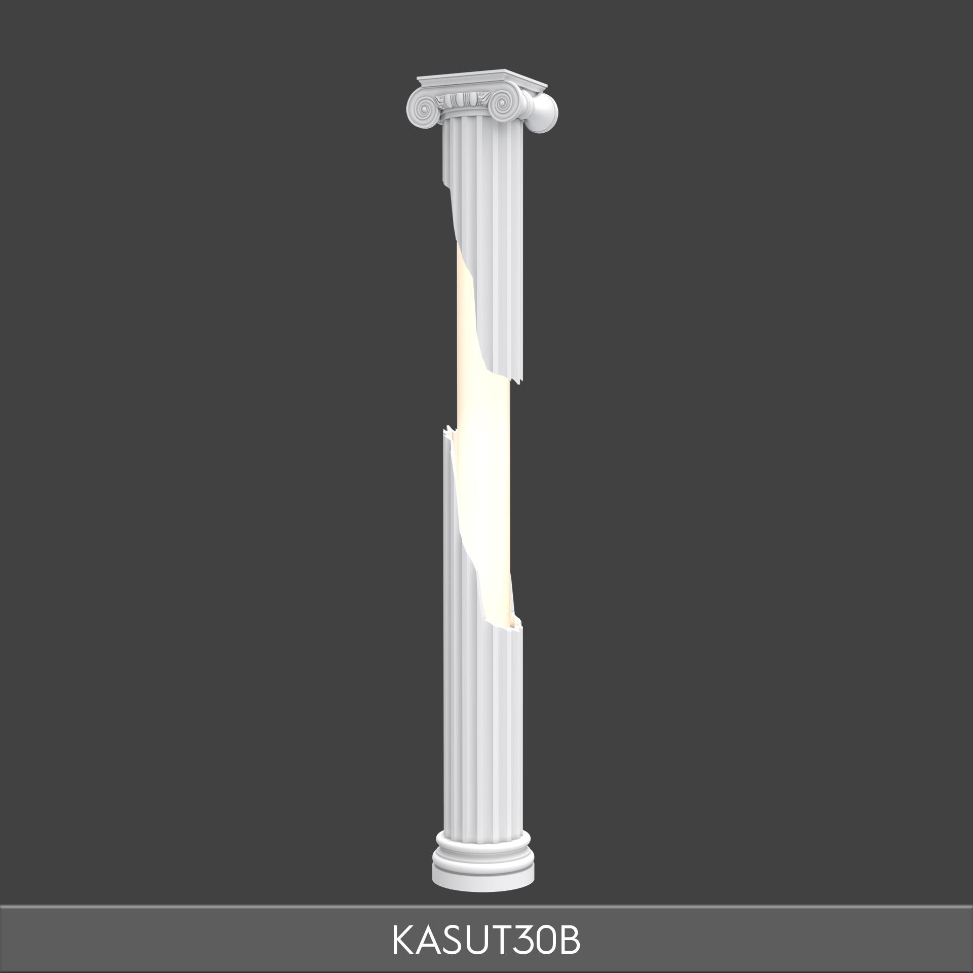 Stâlp de Iluminat Decorativ din Poliuretan KASUT30B