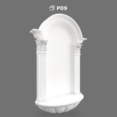 Nișă Decorativă de Perete din Poliuretan Model P09