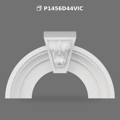 Arcadă Decorativă din Poliuretan cu Cheie de Boltă