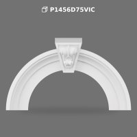 Arcadă Decorativă Semicirculară din Poliuretan cu Cheie de Boltă