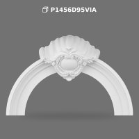 Arcada Decorativa din Poliuretan cu Motiv Scoica si Medalion