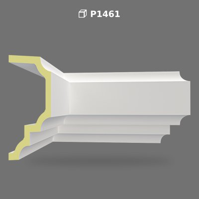 Profil Decorativ Poliuretan P1461 pentru Ancadramente și Cornișe