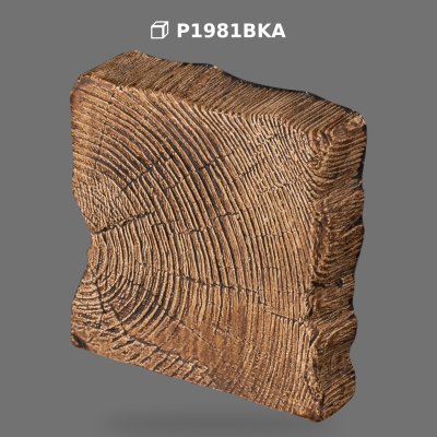 Capăt de Grindă din Poliuretan cu Textură de Lemn Rustic