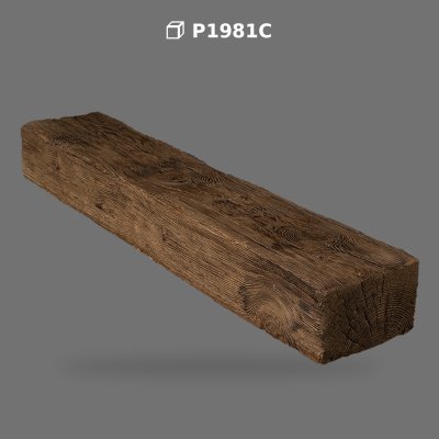 Grindă Decorativă din Poliuretan Imitație Lemn P1981C