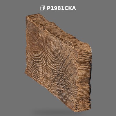 Capac pentru Grindă din Poliuretan cu Aspect de Lemn Rustic