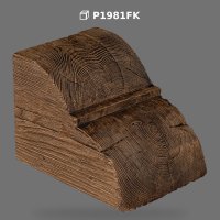 Consolă Decorativă din Poliuretan cu Textură de Lemn Rustic