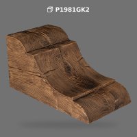 Consolă Decorativă din Poliuretan cu Aspect de Lemn Rustici