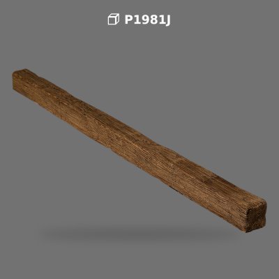 Grindă Decorativă din Poliuretan cu Textură Lemn P1981J