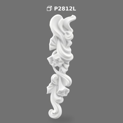 Ornament Decorativ Floral din Poliuretan pentru Perete și Mobilă