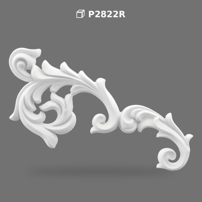 Ornament Decorativ de Perete P2822R din Poliuretan