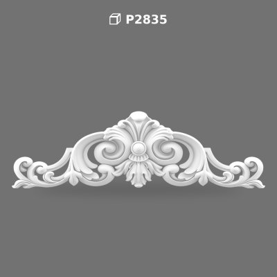 Fronton Decorativ din Poliuretan P2835 pentru Uși și Ferestre