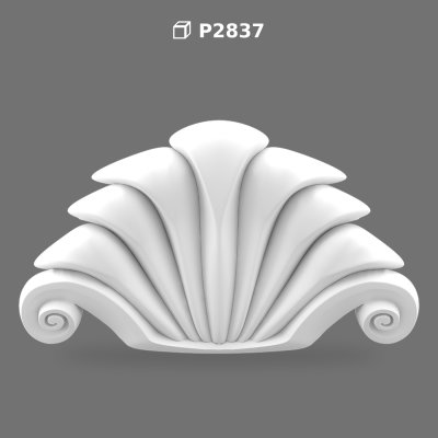 Fronton Decorativ din Poliuretan P2837 pentru Usi si Ferestre