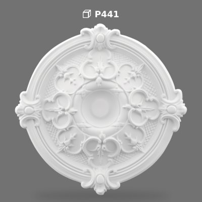 Rozetă Decorativă din Poliuretan pentru Tavan și Avize
