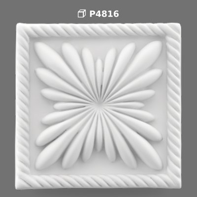 Element Decorativ Pătrat din Poliuretan P4816