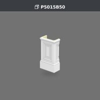 Bază decorativă pentru pilastru 8x17x30 cm din poliuretan – P5015B50