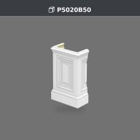 Baza de pilastru 11x22x36 cm, produs decorativ din poliuretan – P5020B50