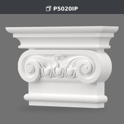 Capitel Decorativ din Poliuretan pentru Pilastru Clasic