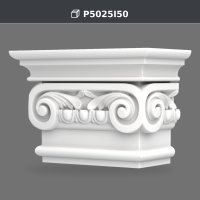 Capitel ionic pentru pilastru 18x35x24 cm din poliuretan – P5025I50