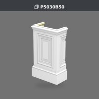 Bază decorativă pentru pilastru din poliuretan 17x34x56 cm – P5030B50