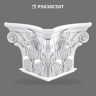 Capitel Decorativ de Pilastru din Poliuretan