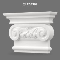 Capitel din Poliuretan pentru Pilastru Decorativ de Perete