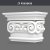 P5030I50 Capitel de pilastru ionic 21x42x29 cm din poliuretan, vedere produs