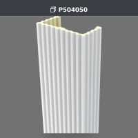 Pilastru decorativ striat din poliuretan 20x40x240 cm – P504050