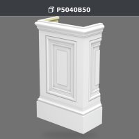 Bază de pilastru 23x45x75 cm din poliuretan decorativ – P5040B50