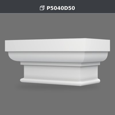 P5040D50 Produs decorativ din poliuretan pentru pilastru 28x56x26 cm, fotografie produs