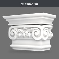 Capitel ionic 30x60x41 cm, material decorativ din poliuretan – P5040I50