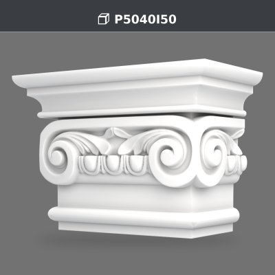 P5040I50 Capitel ionic 30x60x41 cm, material decorativ din poliuretan, fotografie produs