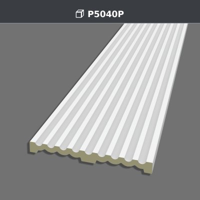 Pilastru Canelat din Poliuretan Model P5040P pentru Perete
