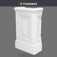 Baza pilastrului 33x66x109 cm, material decorativ din poliuretan – P5060B50