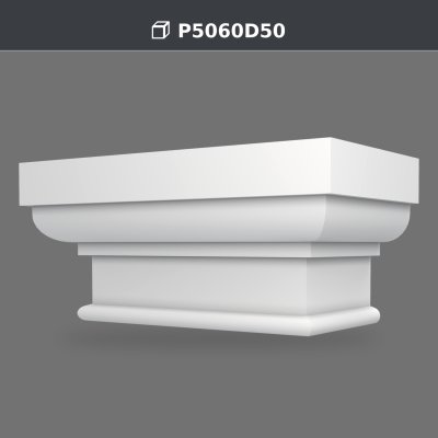 P5060D50 Produs de decoratiune din poliuretan, pilastru 42x84x38 cm, fotografie produs