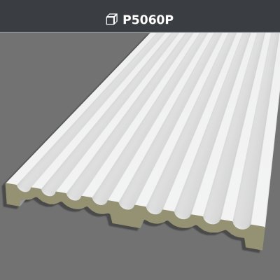 Pilastru Canelat din Poliuretan pentru Decor Perete