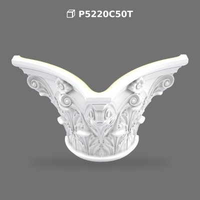 Capitel de Coloană Decorativ din Poliuretan pentru Stâlpi