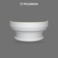 Capitel Semirotund din Poliuretan pentru Semicoloane Decor