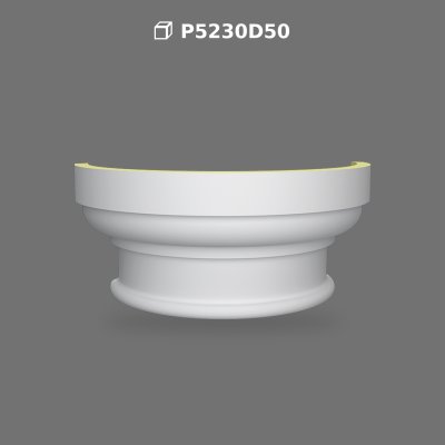 Capitel Semirotund din Poliuretan pentru Semicoloane Decor